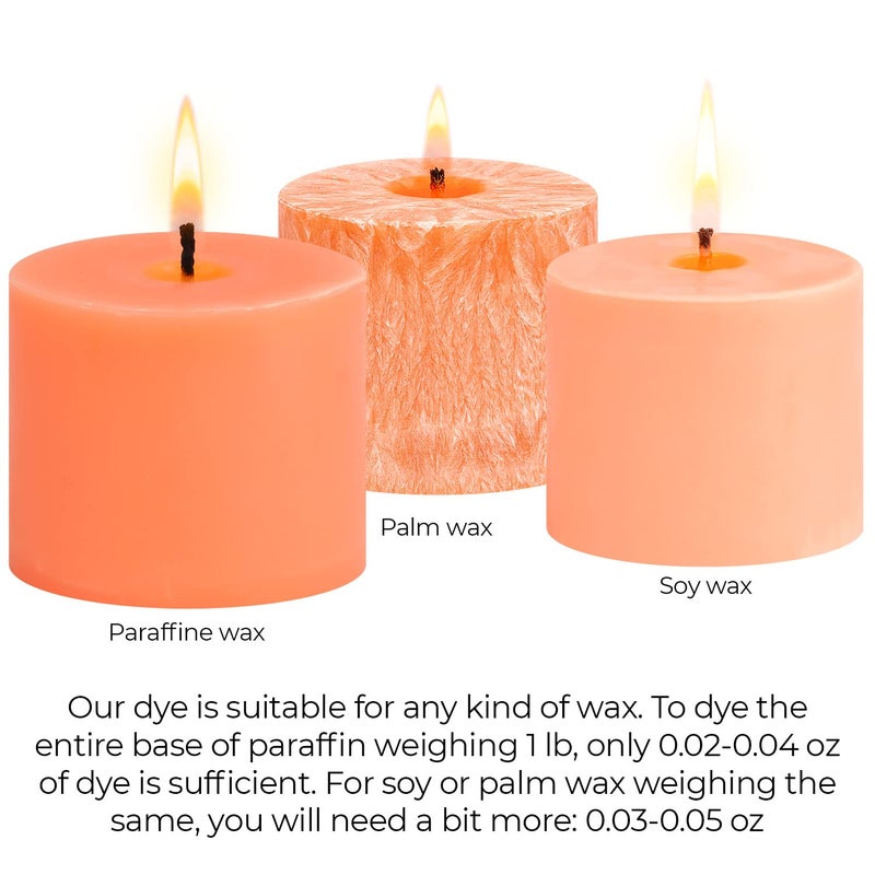 Candle Shop Orange Candle Dye 2oz for Soy Candle Making â€“ Highly Concentrated Candle Wax Dyes â€“ Candle Shop Premium Color Dye Chips for Soy Wax, Beeswax, Paraffin - Image 5